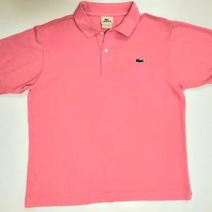 Lacoste polo shirt pink medium